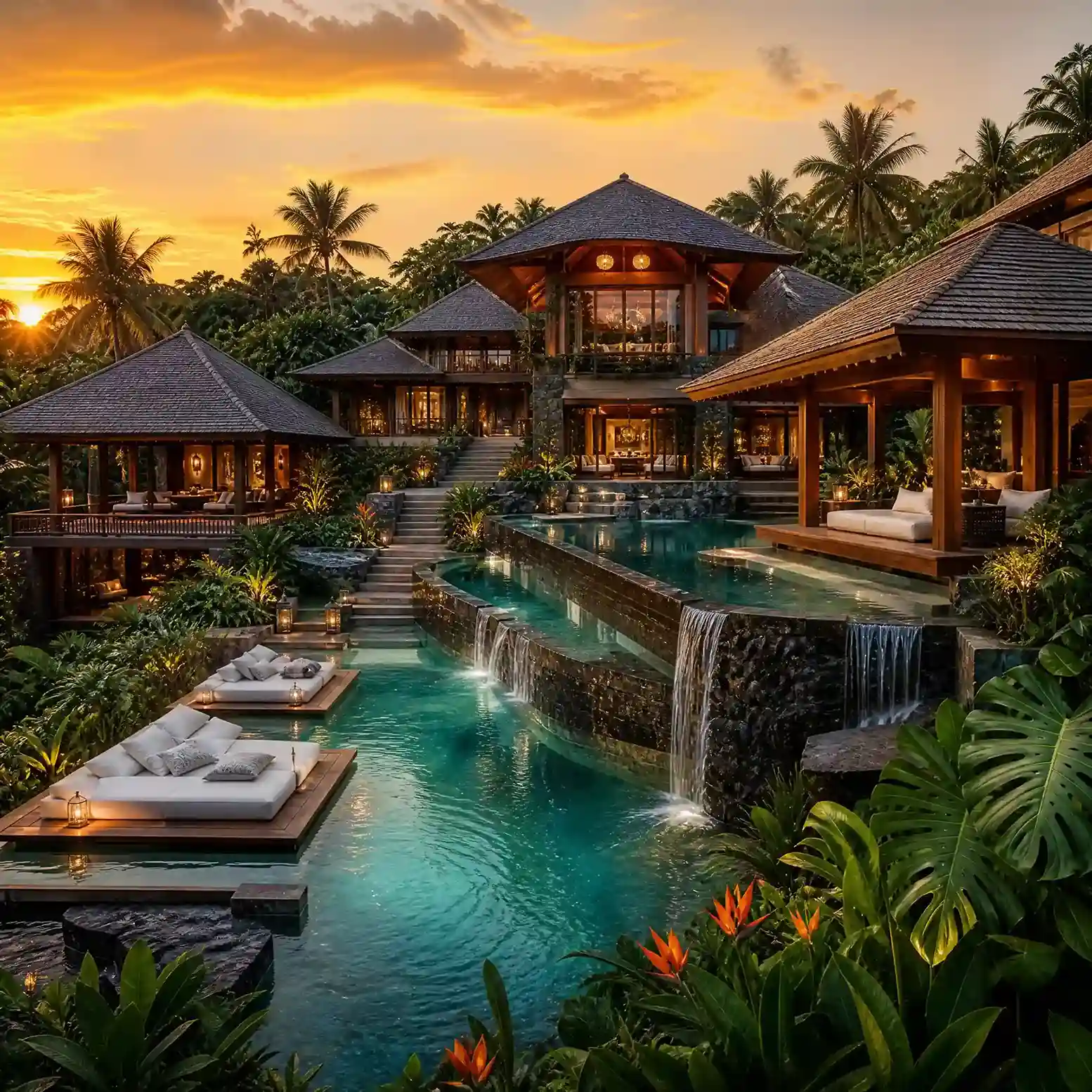 Beachside Resort Holiday Villa Close to Shoreline